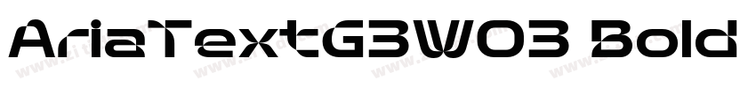 AriaTextG3W03 Bold R字体转换 AriaTextG3W03 Bold R字体转换